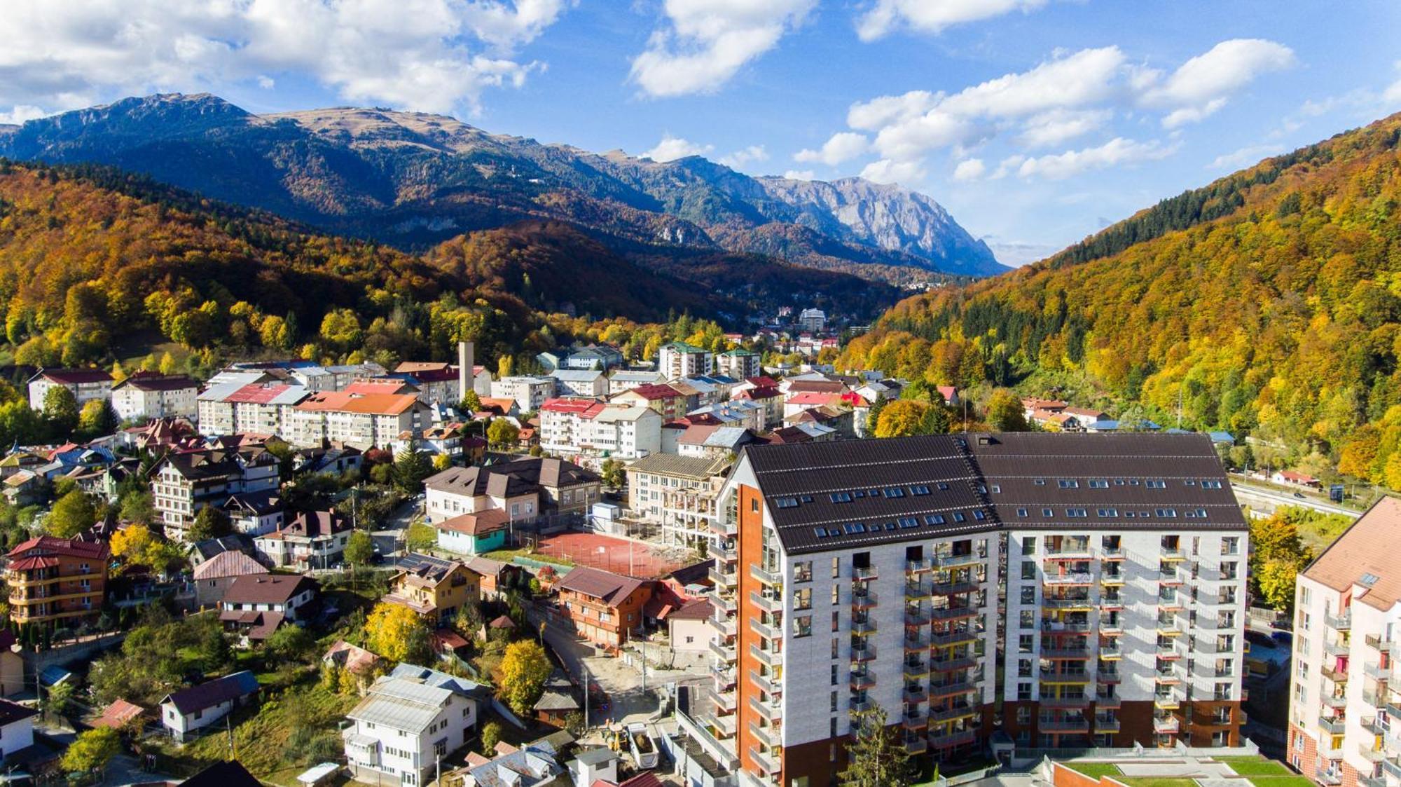 Top View Apartment Sinaia Bagian luar foto