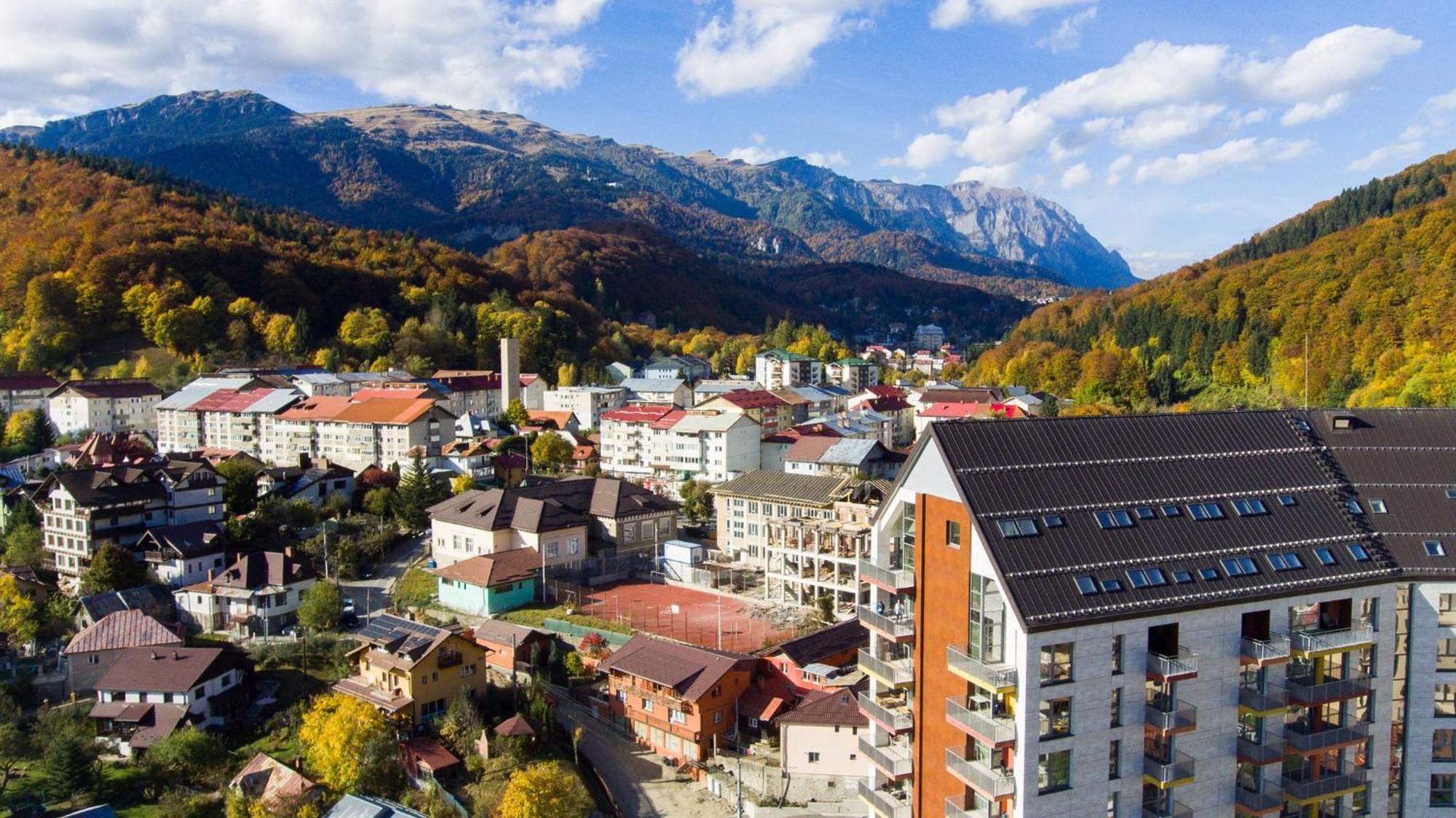 Top View Apartment Sinaia Bagian luar foto
